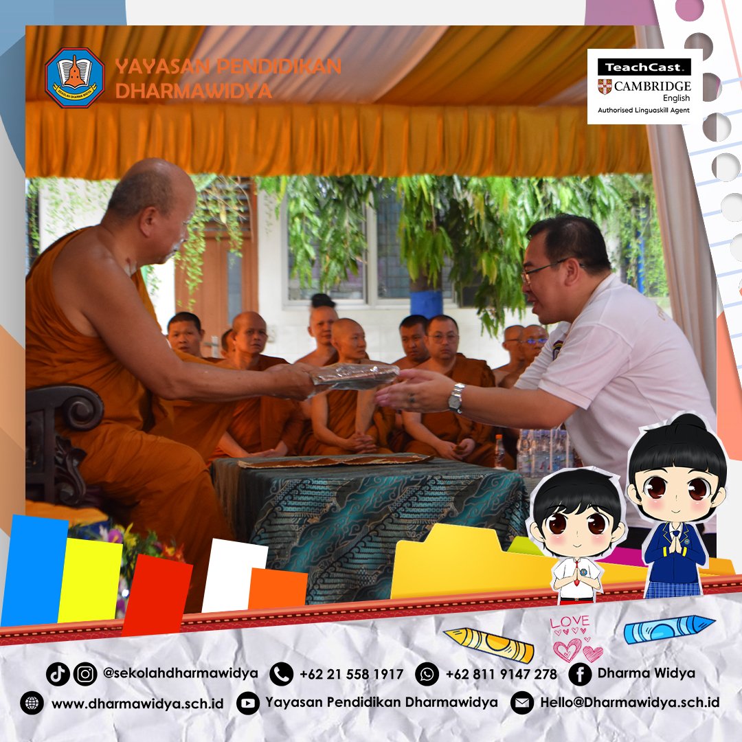 Sekolah Dharma Widya Gelar Perayaan Kathina 2024 Bersama Y.M. Bhikkhu Wongsin Labhiko Mahathera dan 15 Bhikkhu